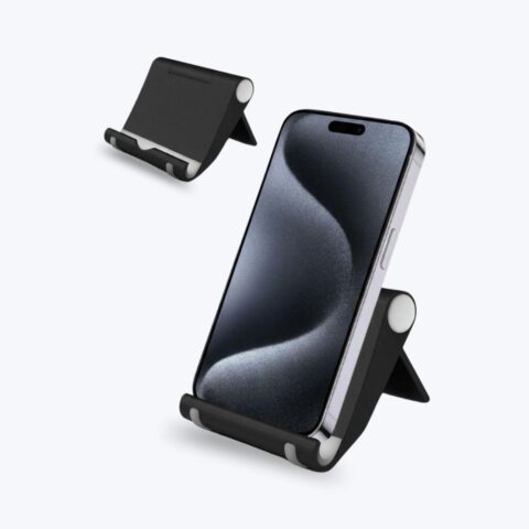 Mobile Phone Stand for Samsung Galaxy A73, A53, A33, A23, A13, Table Phone Holder, Foldable, A1, Black image