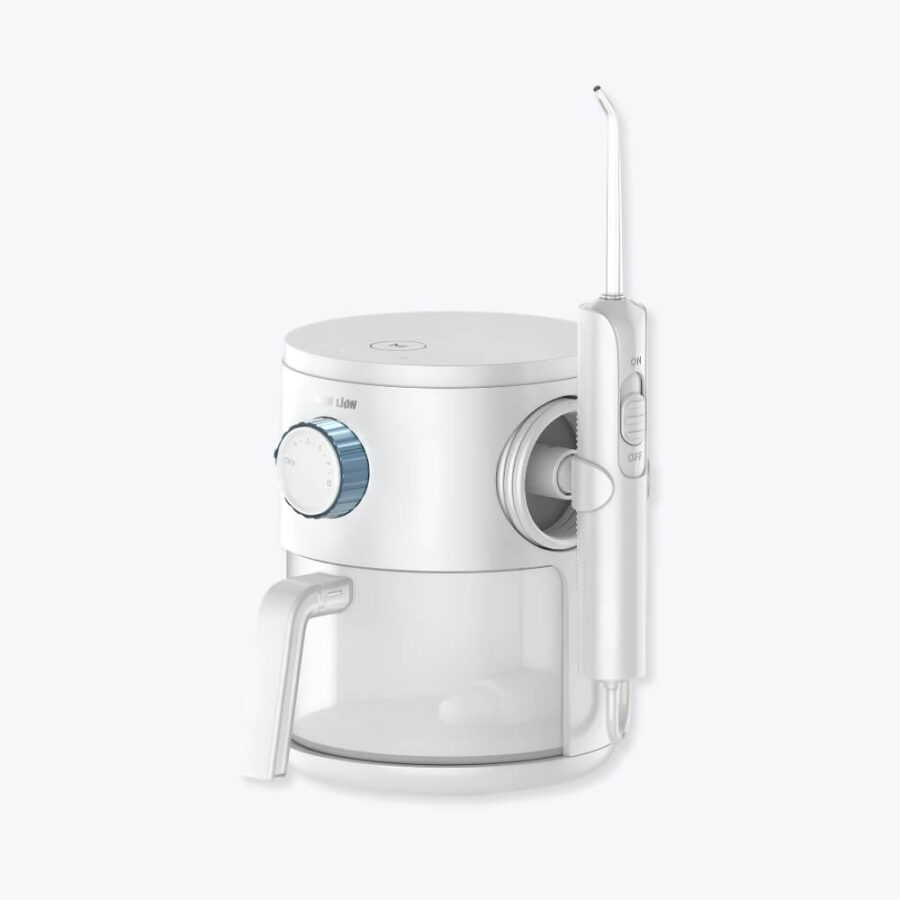 Oral Care, 3-Cleaning Modes, Hydra Flosser Oral Irrigator | Up to 80 Days Use In One Time Charge – White