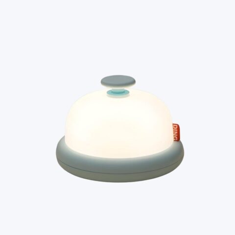 Cute Call Shape Night Yellow Light Stepless Dimmable Rechargeable Nursery Table Lamp Touch Control Warm Lighting for Bedside Kids Adults image