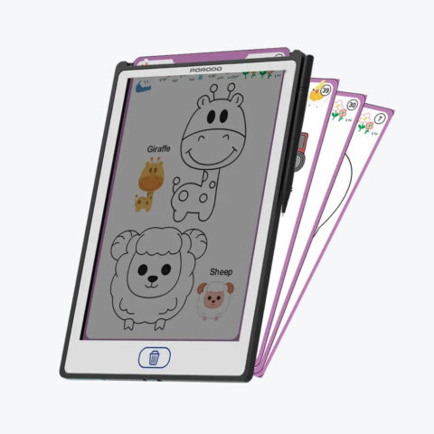 LCD Writing Tablet With Tracing Cards For Kids | Best For Learning & Best For Sketching image