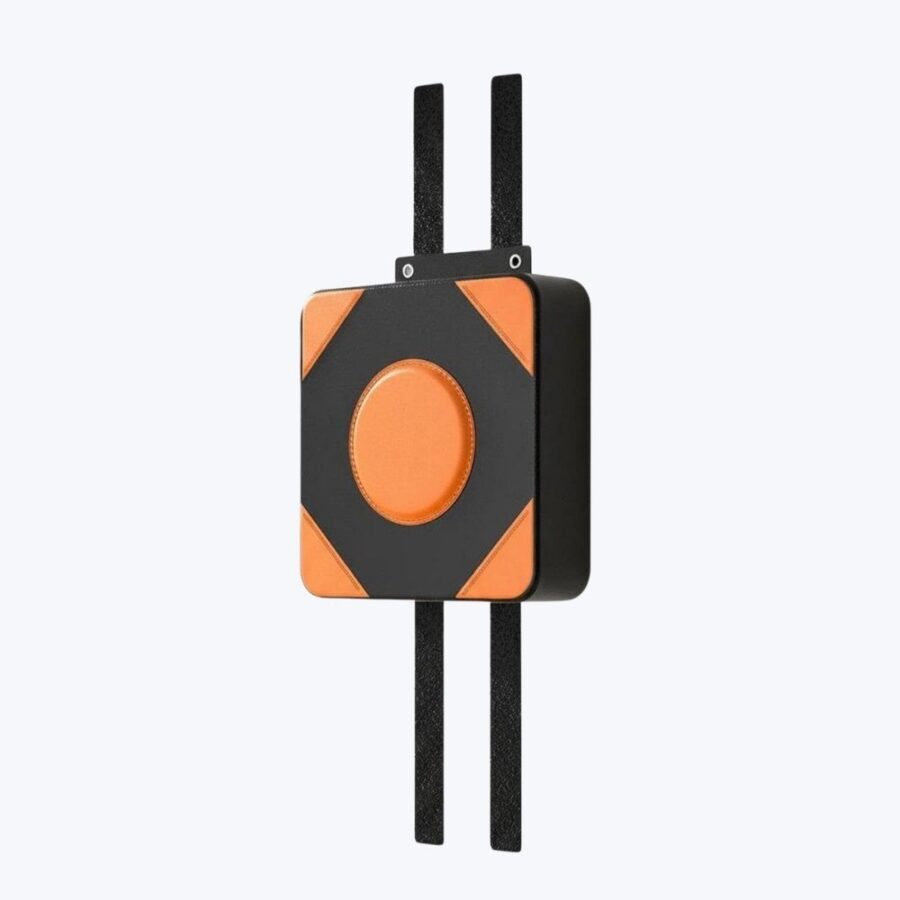 Wall Mounted Boxing Pad Space-Saving Wall-Mounted Punching Pad Compact Size Home Boxing for Adults, Beginners, Office L Orange Black