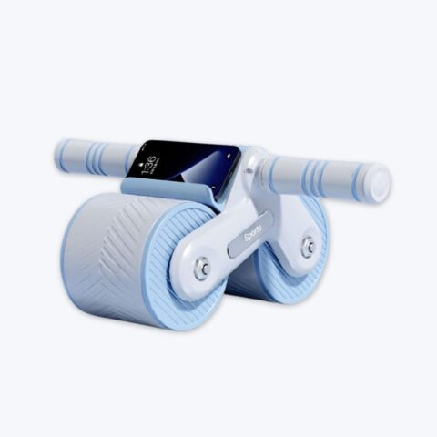 Ab Roller Wheel Ab Workout Equipment Ab Exercise Equipment Workout Equipment Home Gym Equipment Ab Machine for Men Women for Abdominal & Core Strength Training - Light Blue image
