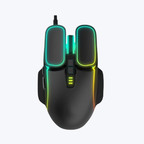 Gaming Wired Mouse Colorful Breathing Lights, RGB Lighting & Ergonomic Design With Gaming Controls image