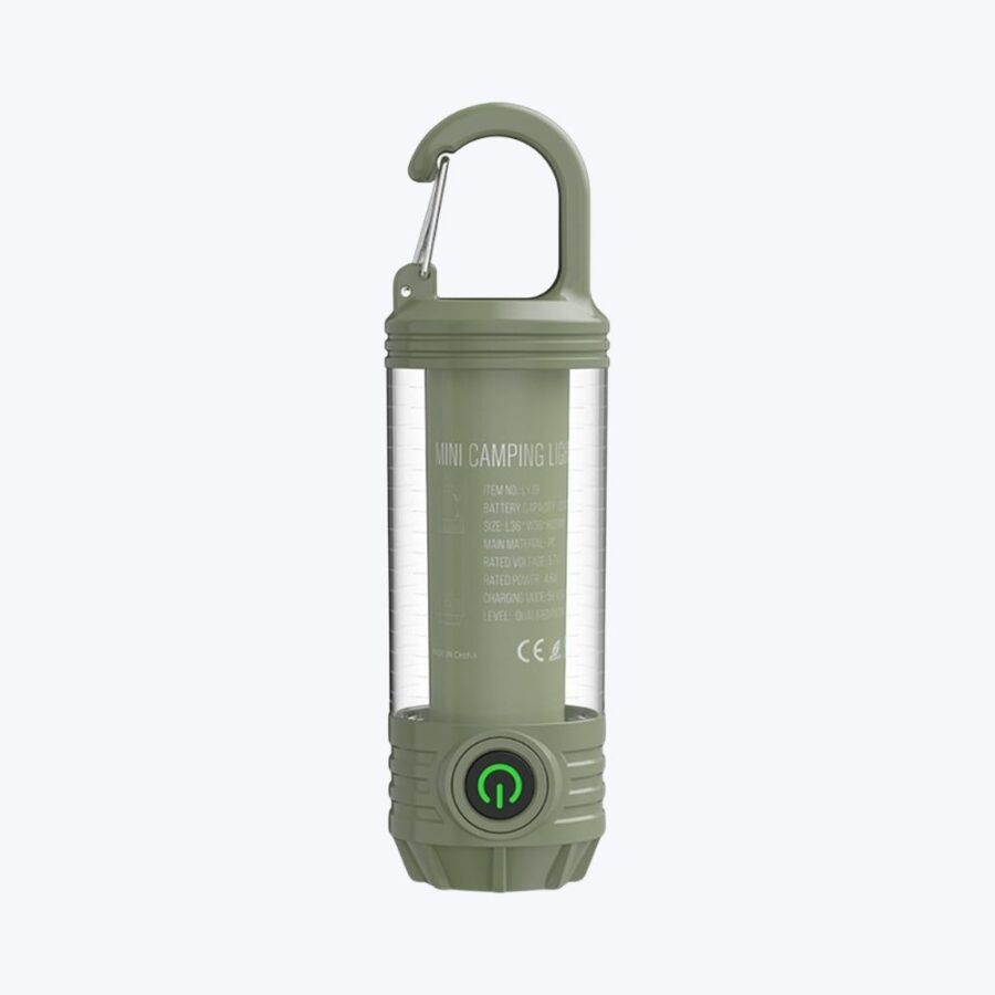 Stay Energized During Camping with Portable Camping Light Providing 2 Kinds of Brightness Adjustment and Long Lasting Energy Lantern for .Camp Lights , Dark Green