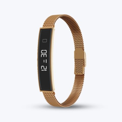 Golden Smart Bracelet Everyday Comfort And Health Tracking | Fitness, Sleep, And Wellness image