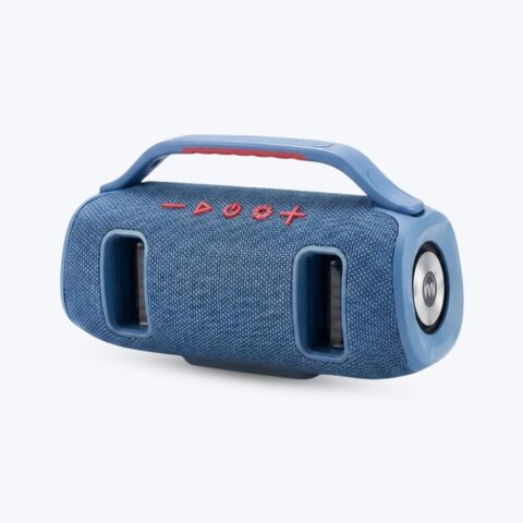 Wireless Bluetooth High Quality Stereo Bass Waterproof BT Speaker LED RGB Light Portable Fabric Active Speaker image