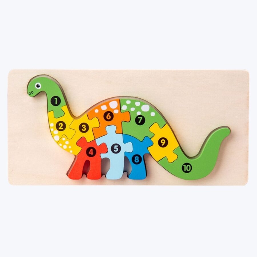 Dinosaur Colourful Animal Puzzle Set for Boys and Girls