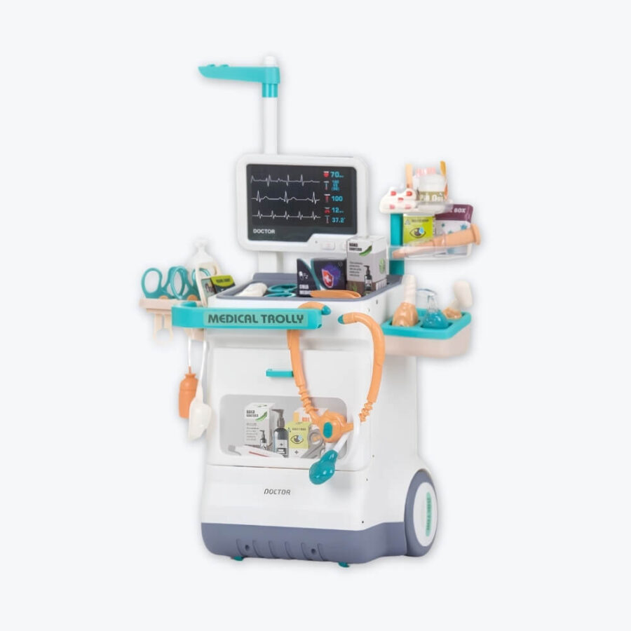 Doctor Medical Game Sets - Medical Trolly for kids - Medical station - Doctor Kit for Kids, Pretend Medical Station Toy Set