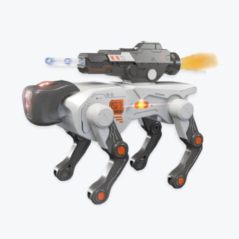 AI Intelligent Robot Dog Toy with Remote Control, 2.4GHz Programmable Mechanical Puppy with Walking, Sound and Interactive Functions, Rechargeable Toy for Kids image