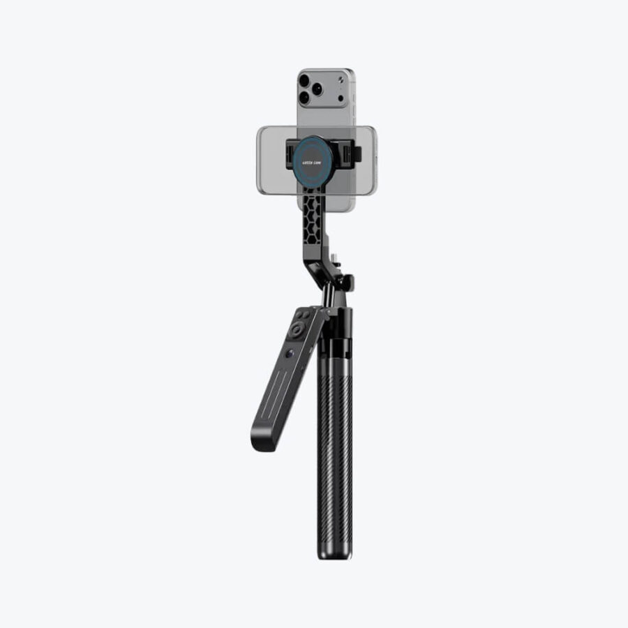 Auto Face Tracking Selfie Stick Tripod with Light | 360 Rotation That Follows Your Movement | Phone Camera Tripod Stand with Remote for Content Creator Vlog Live Stream And Video Recording