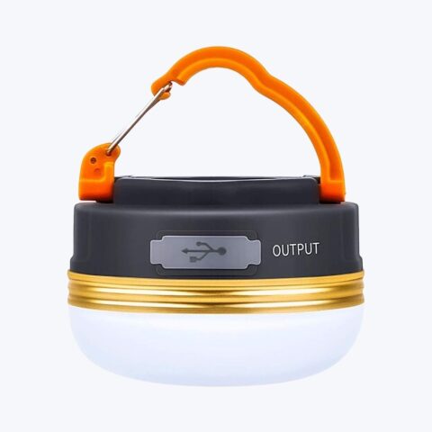 Censinda LED Camping Lantern, Rechargeable & Portable Tent Light, 300LM, 3 Light Modes, 1800mAh Power Bank, with Magnet Base, Electric Lantern Flashlight for Camping, Hiking, Fishing, Hurricane, Emergency image
