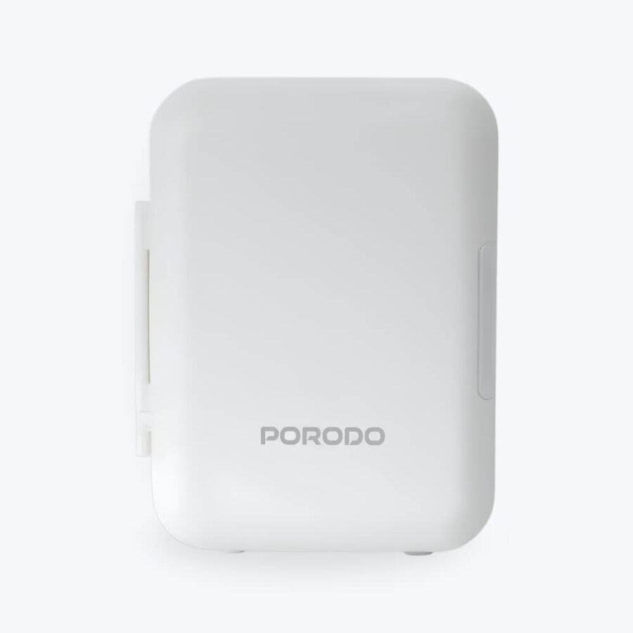 Porodo Lifestyle Echochill 4L Min Cooling Fridge, For Home, Office And Travel - White