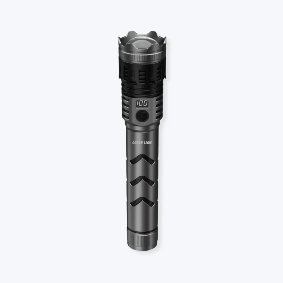 LED Flashlight, Camping & Emergency LED Torch Light, 5 Modes, 600M Range, 6000mAh Rechargeable Torch, Adjustable Focus