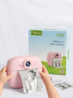 Smartberry Rechargeable Instant Capture & Print Camera For Kids, HD Photo & Video Recording ( Pink )