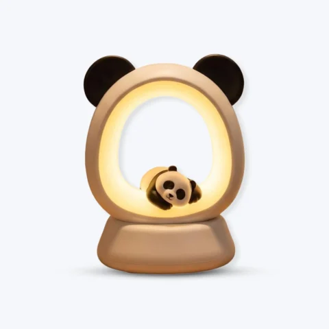 Panda Night Light, a popular export product, rechargeable, creative ambient light with three soft light levels, perfect for bedroom and bedside use image