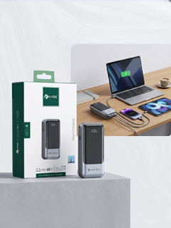 65W Fast-Charging Power Bank Small Size | Capacity 20,000mAh | LED Indicator