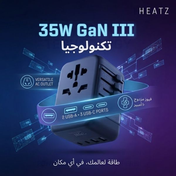 Ultimate Universal Travel Adapter 35W For Every Need, Charge Your Laptop, Smartphone, Tablet, And More From One Powerful Solution