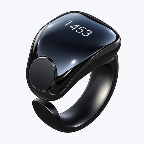 Weslamic iTasbih Salam+ -Smart Tasbeeh Zikr Ring Islamic Tally Digital Counter for Muslims Praise Prayer Reminder Magnetic Charging Waterproof image